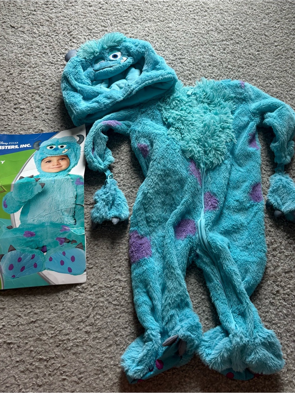 Disney Sully Costume 6-12 months Baby Halloween World Land Cruise Monsters Inc